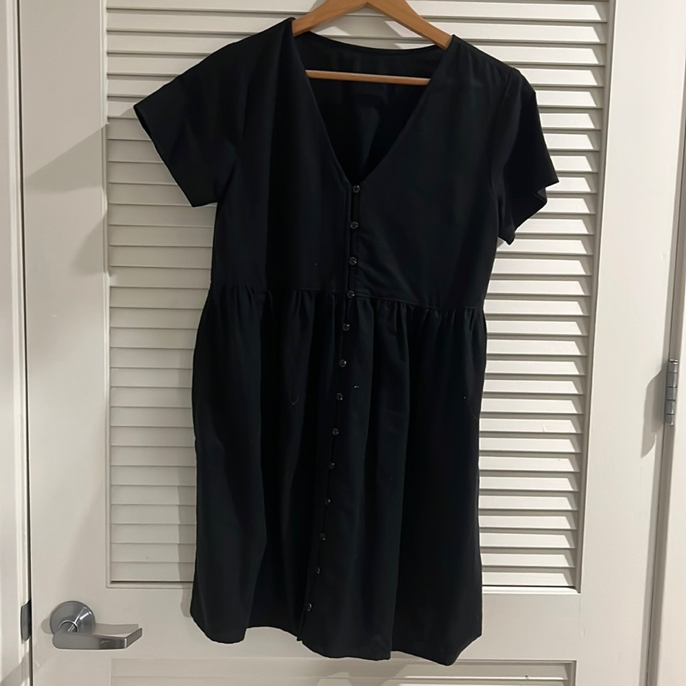 Madewell Linen Blend Dress